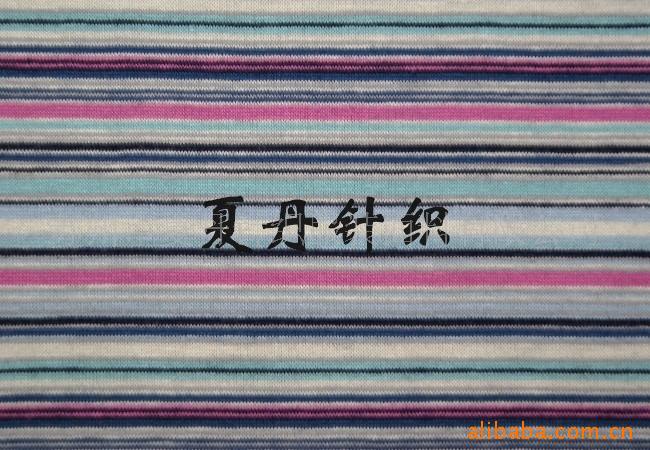 丝光彩条汗布(图)，精梳棉，长绒棉，PIMA棉，液氨，调线汗布