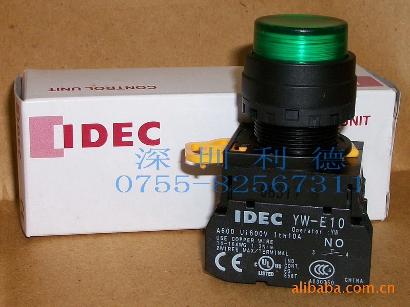 IDEC 带灯按钮 YW1L-M2E10Q0G