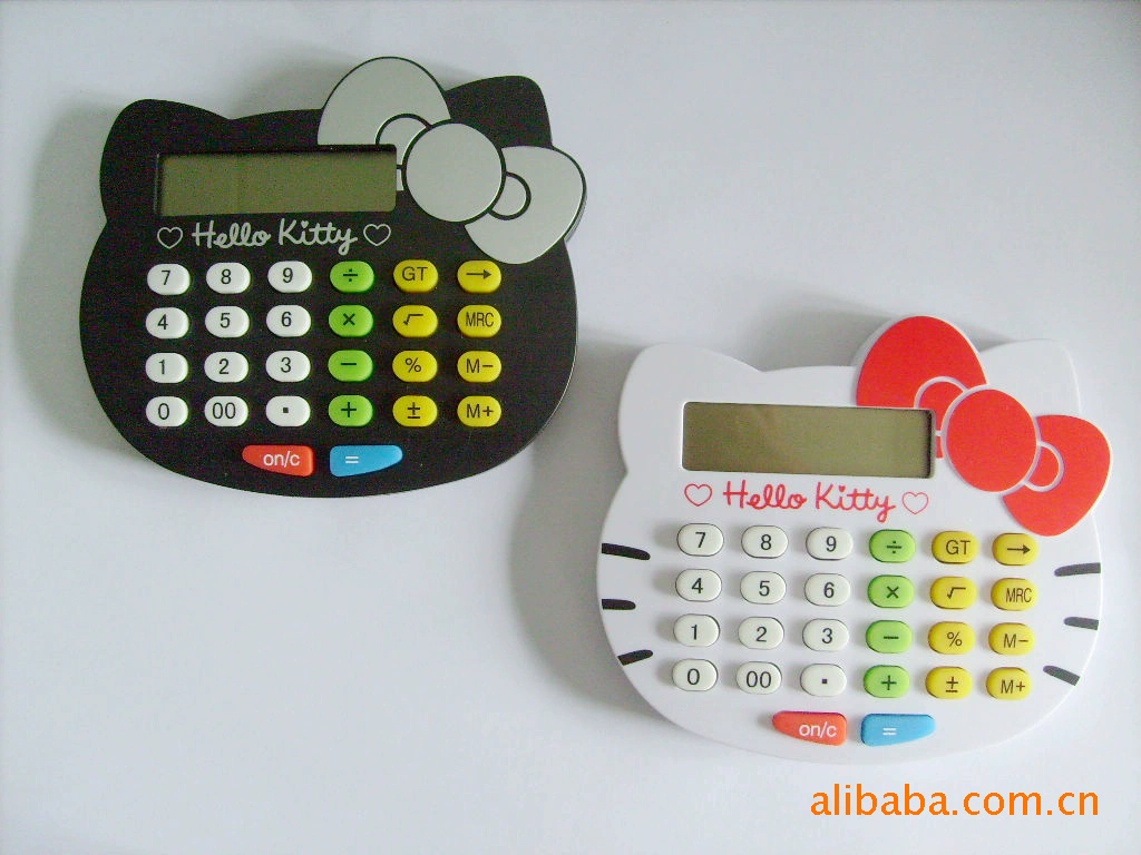 Поставка калькулятор, мини мультфильм калькулятор, маленький Kitty калькулятор, 12-битный калькулятор