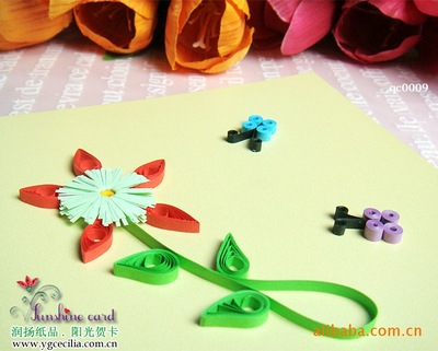 卡片 手工賀卡 賀卡 quilling card賀卡 定做賀卡