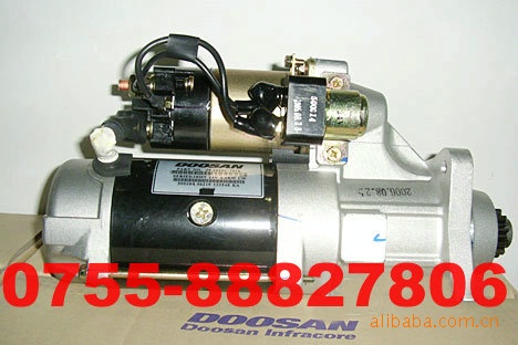 供应韩国大宇发电机维修零配件启动马达65.26201-7074D