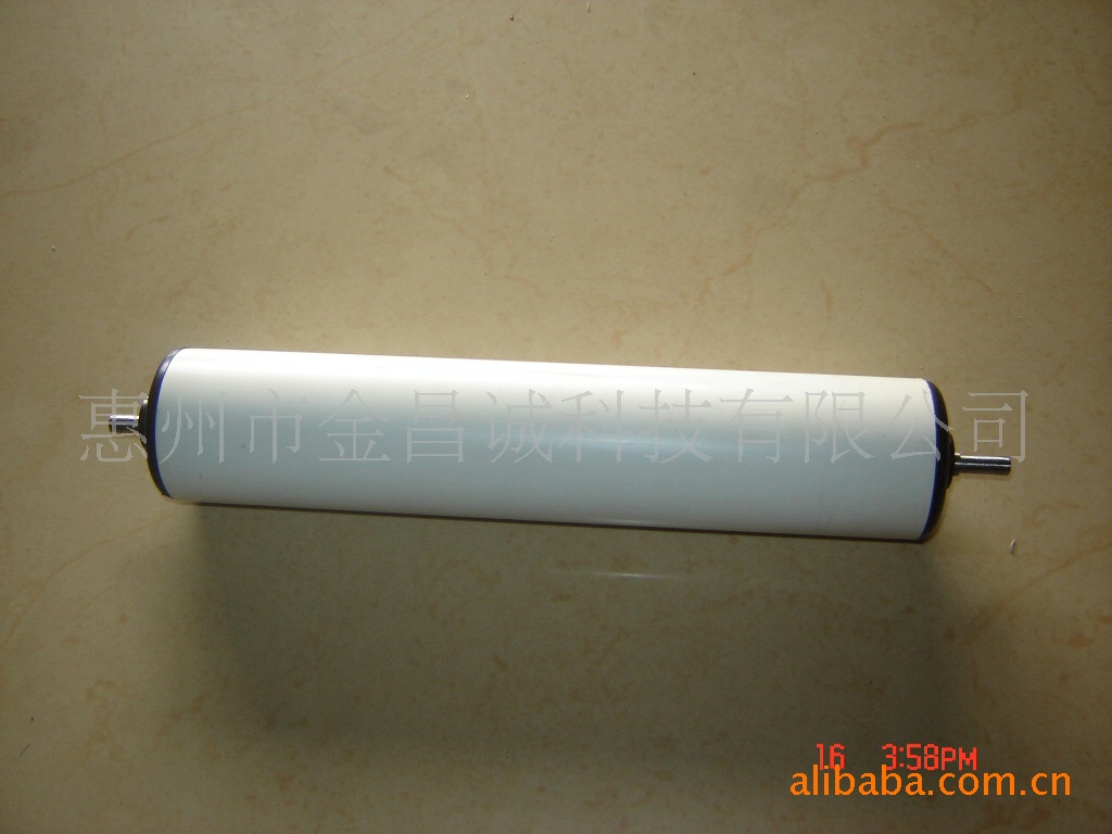 工厂直供快递物流输送设备配件PVC套胶不锈钢压单槽双槽锥度滚筒