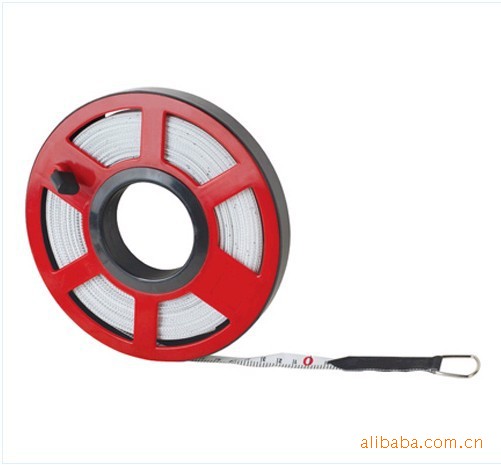 厂家供应圆盘PVC玻璃纤维卷尺 ABS外壳卷尺 可定制轮式测量塑料尺