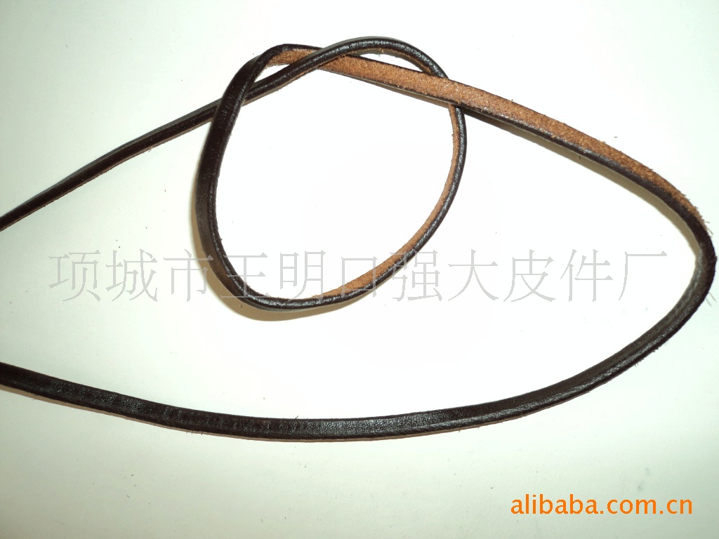 【厂家直销、小额批发】河南强大油边真牛皮绳、牛皮条