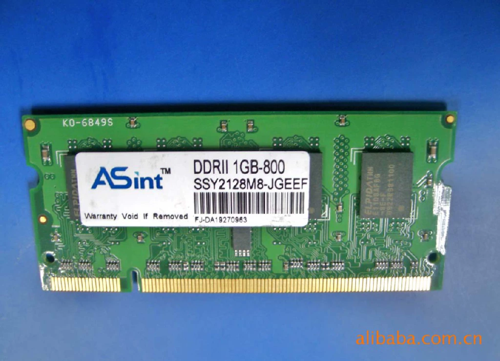 Планка памяти для ноутбука DDR2 1ГБ 667MHz PC5300, Yulian/ASINT, хит продаж