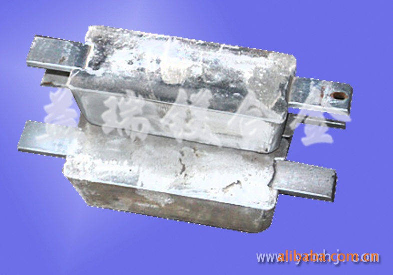 供应船用铝阳极 储罐用铝阳极 外板焊接铝牺牲阳极浇铸铝阳极