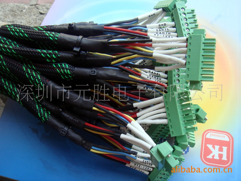 插拔式接线端子通信供电线束 3.81接线端子线  5.08接线端子线