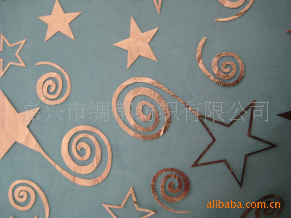 烫金纱 烫银珍珠纱 烫金欧根纱/各种汉服面料百合缎