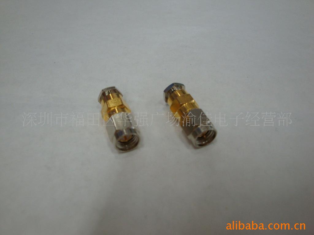 SMA公接线头 SMA公压接式插头 高频头 MINI天线插头