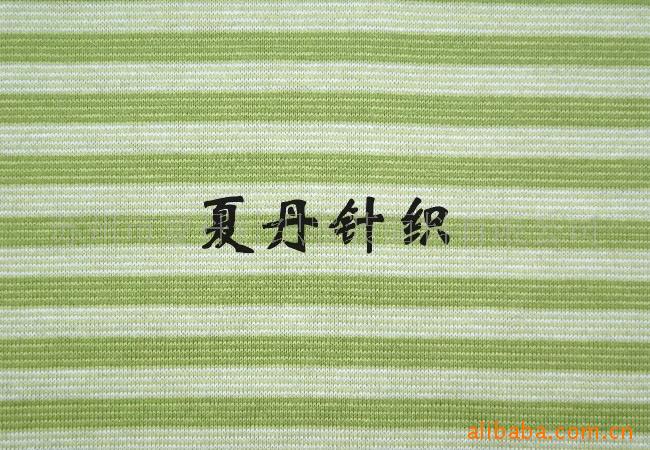 长绒棉股线彩条单丝光汗布(图)，精梳棉，PIMA棉