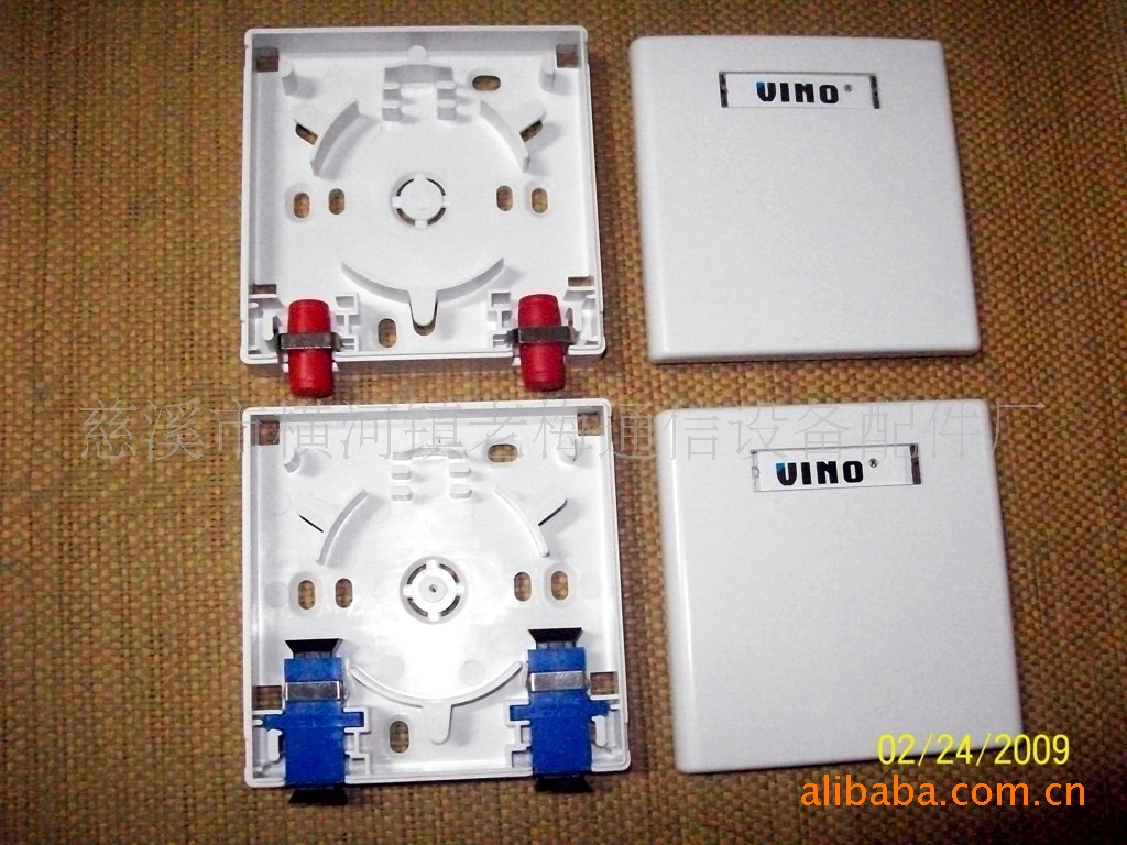 批发光纤二口明装盒、光纤86盒、24芯直熔盘、停车预存6口8口插条