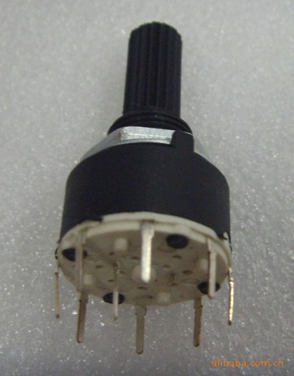 全塑料 波段开关 旋转开关 SR16  16MM 环保 2档-8档 档位开关