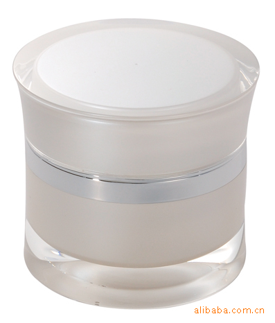 供应亚克力化妆品包装瓶 腰圆瓶 膏霜瓶