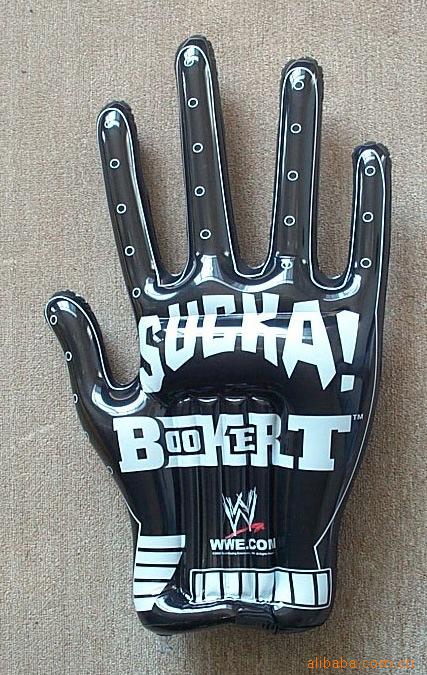 广东东莞厂家供应pvc充气拳击手套 玩具手掌 加油充气手掌