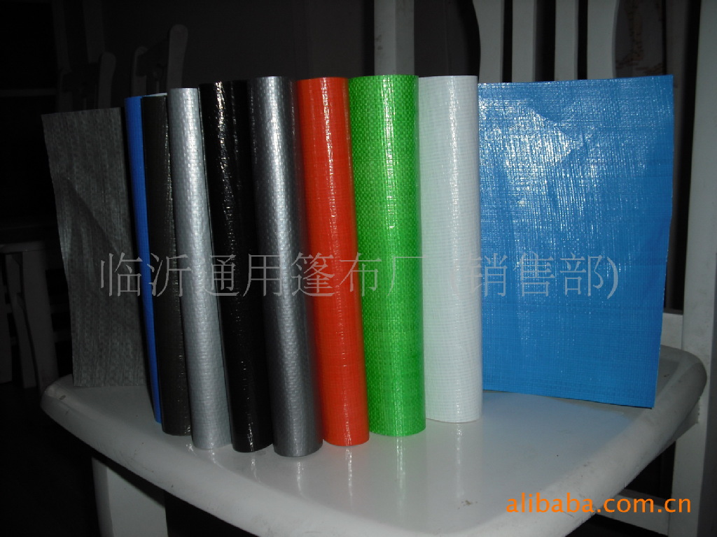 厂价销售卡车专用蓝白蓝银蓝桔蓝绿等多色南韩篷布防水编织油布