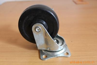 慈溪市宏声五金塑料厂感应-平板36mm*27mm*50mm万向脚轮(l黑色)
