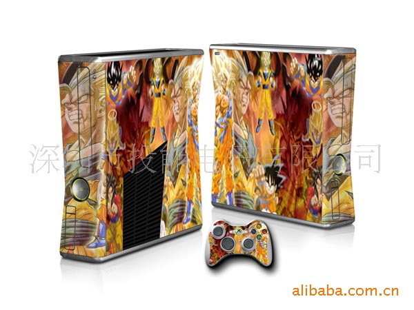 工厂直销XBOX360slim主机炫彩贴|ru
