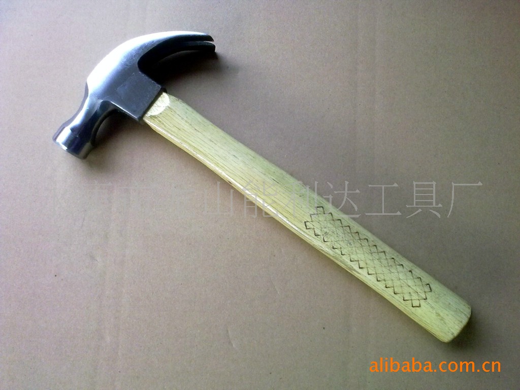 厂家供应0.5kg网格木柄羊角锤，高档羊角锤，铁锤