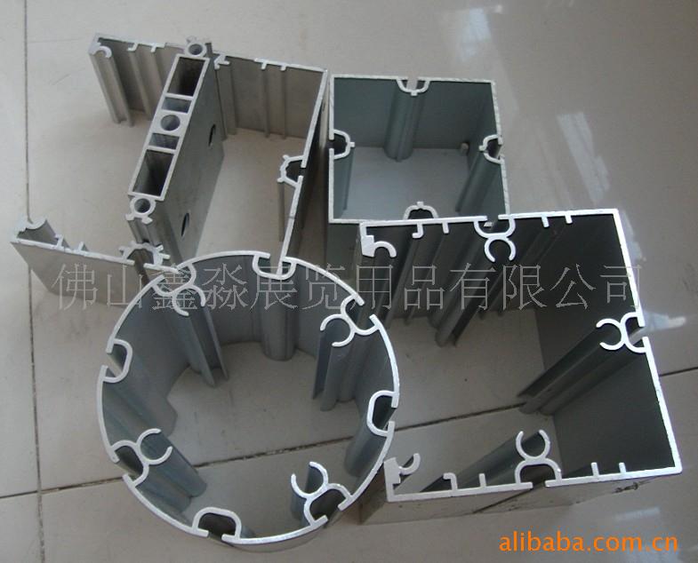 80方柱展览铝材按吨出 佛山鑫淼40-120MM展览铝型材齐全