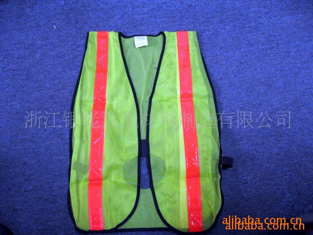 厂家直销 银光材料涤纶网布 供应网布背心，安全背心（图）