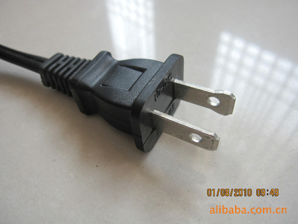 【厂家供应电源插头】电源插头线  两芯电源线