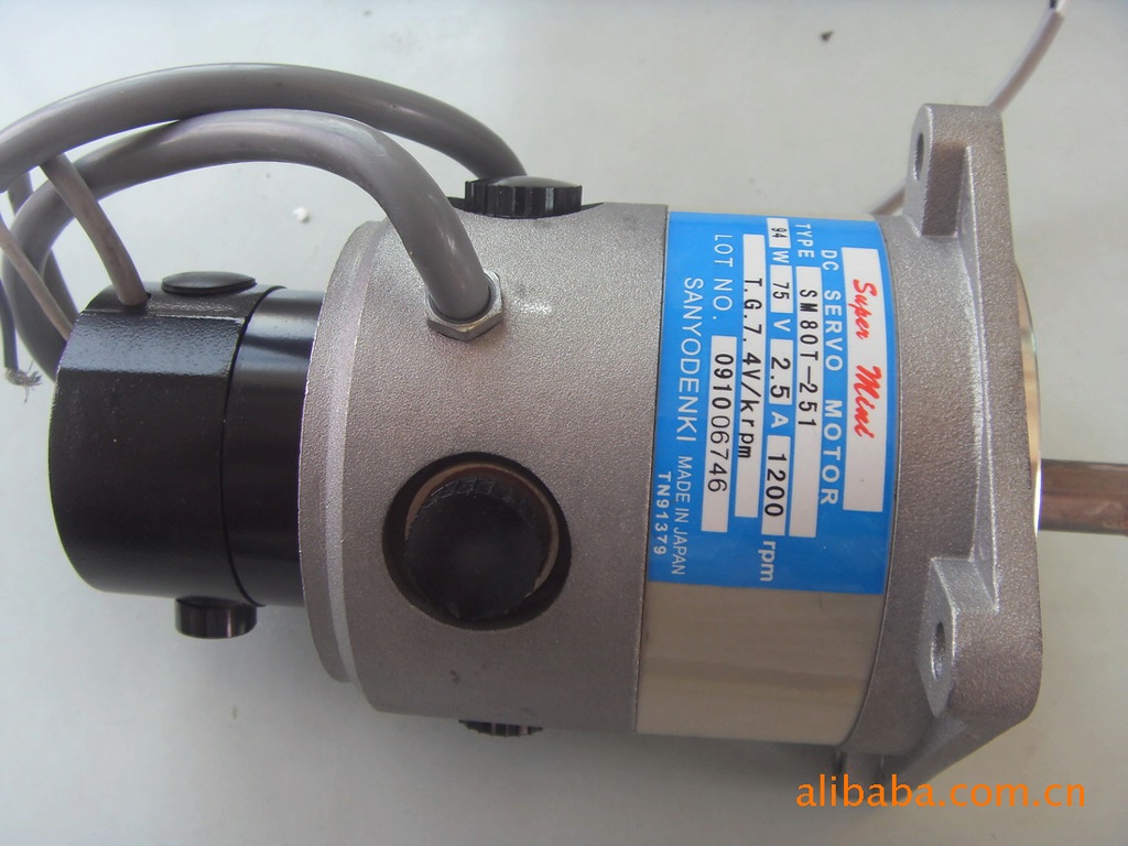 SANYODENKI SM80T-251，山洋直流伺服马达SM80T-251.