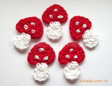 手勾花 手工花 手钩棉线花 手钩饰品 手钩玩具 花