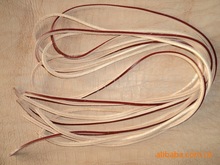 【厂家直销】河南强大枣红色3MM*3MM牛皮鞋带