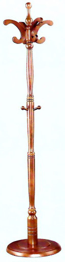 [Promotional price wholesale supply Silver Red Solid wood 5 Hooks a living room bedroom/Coat rack