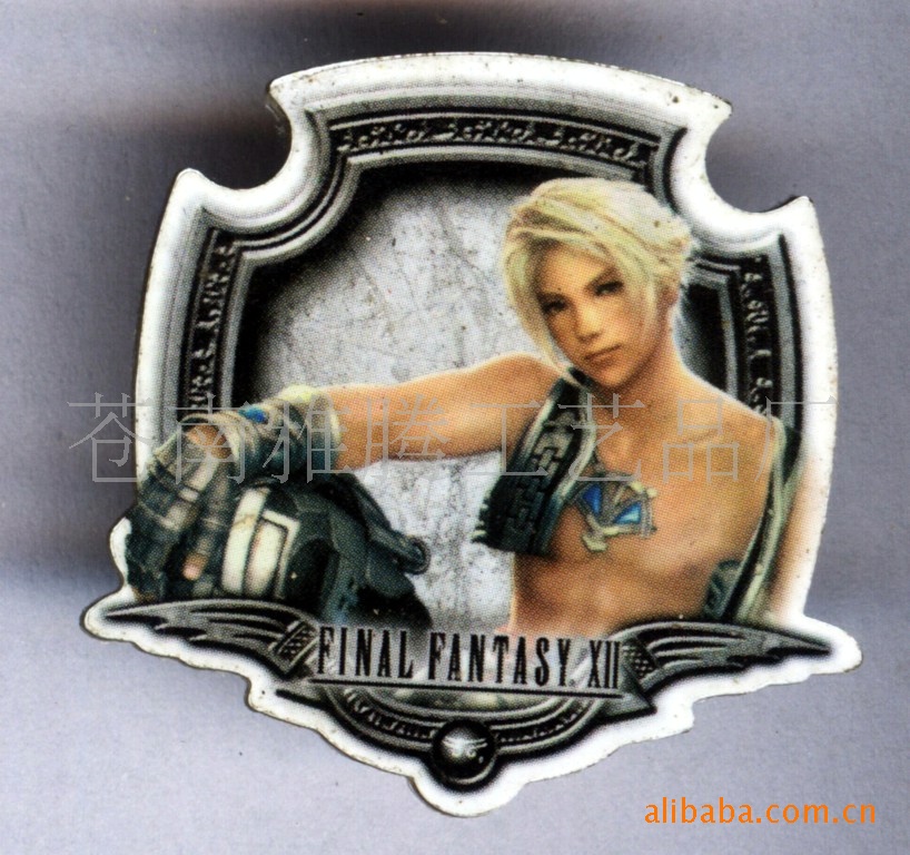 厂家定制金属徽章 印刷滴胶胸章 珐琅胸牌 立体雕刻胸针批发