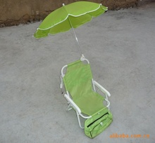 小号带伞沙滩椅 带包沙滩椅