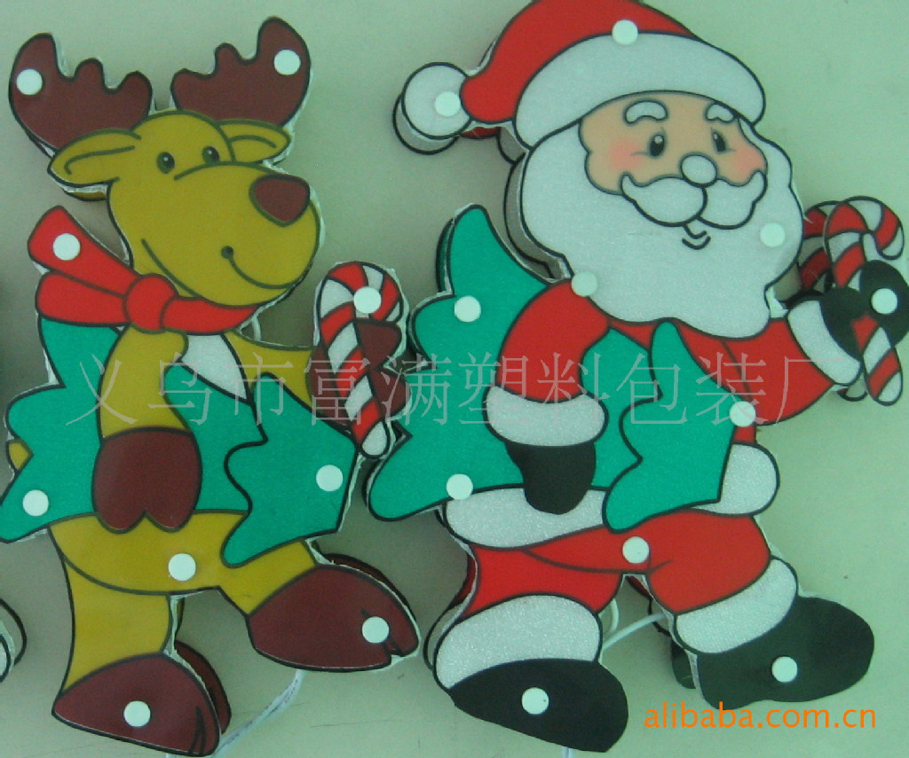 圣诞发光礼品盒 创意礼品 圣诞灯饰印刷片材