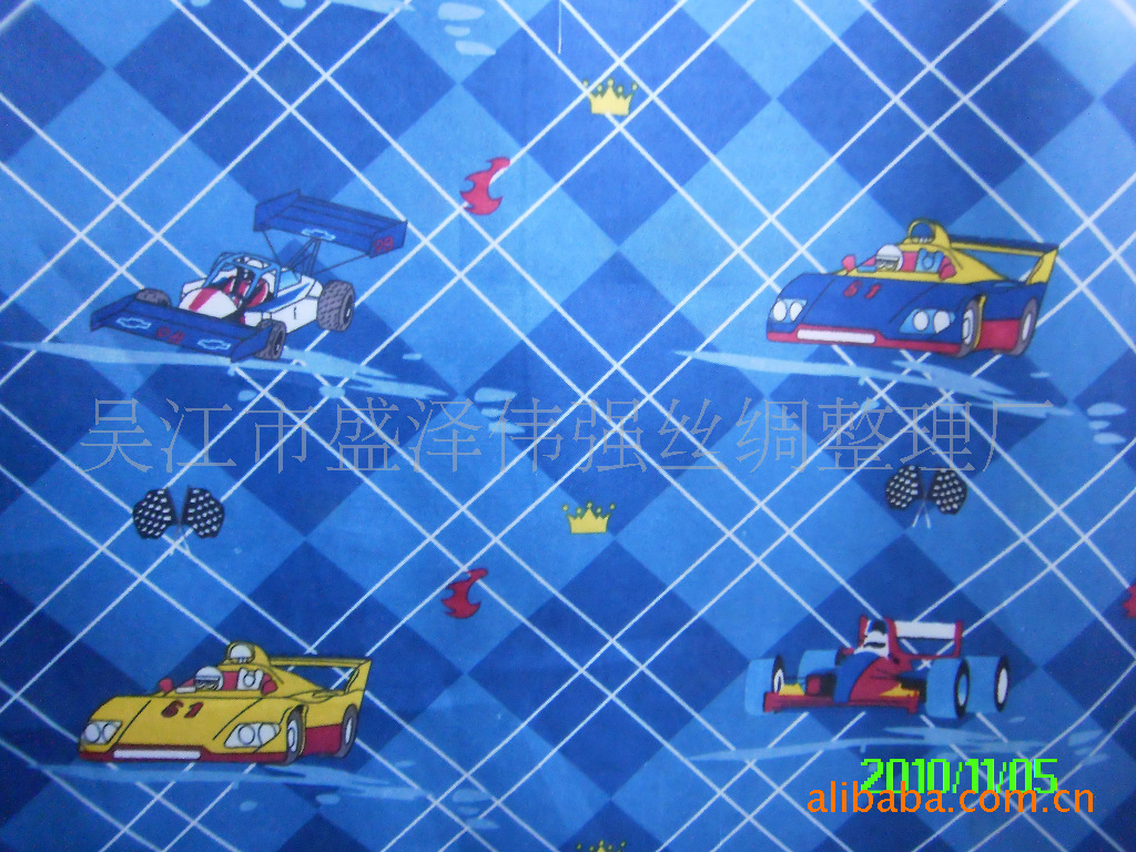 【伟强丝绸】170T童车料印花布