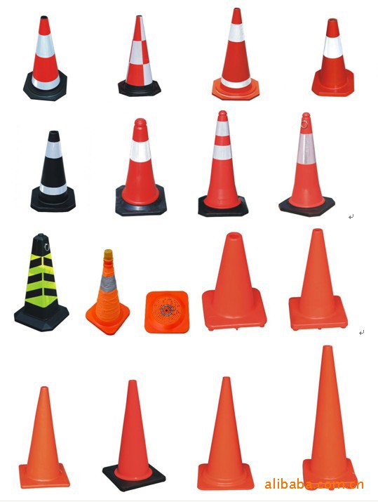 供应各式橡胶路锥，pvc路锥，塑料路锥