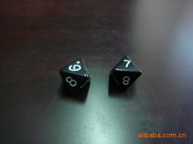 undefined8 Acrylic black dice D8 Dungeon Diceundefined