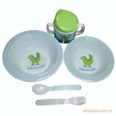 Yiwu Ye Hong supply Food grade 6 sets Melamine children tableware children Melamine Cutlery Set