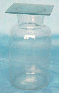 Стеклянный газовый сбор со стеклянной крышкой и волосатым стеклянным листом, экспериментальное оборудование, лабораторные принадлежности, газовая бутылка