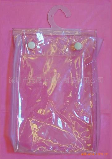 深圳源头工厂 pvc内衣包装袋、挂钩袋，电压软胶透明pvc袋