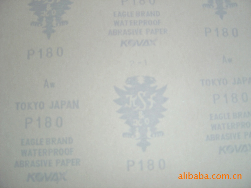 批发日本正宗红鹰砂纸180#(百张装或50张装)