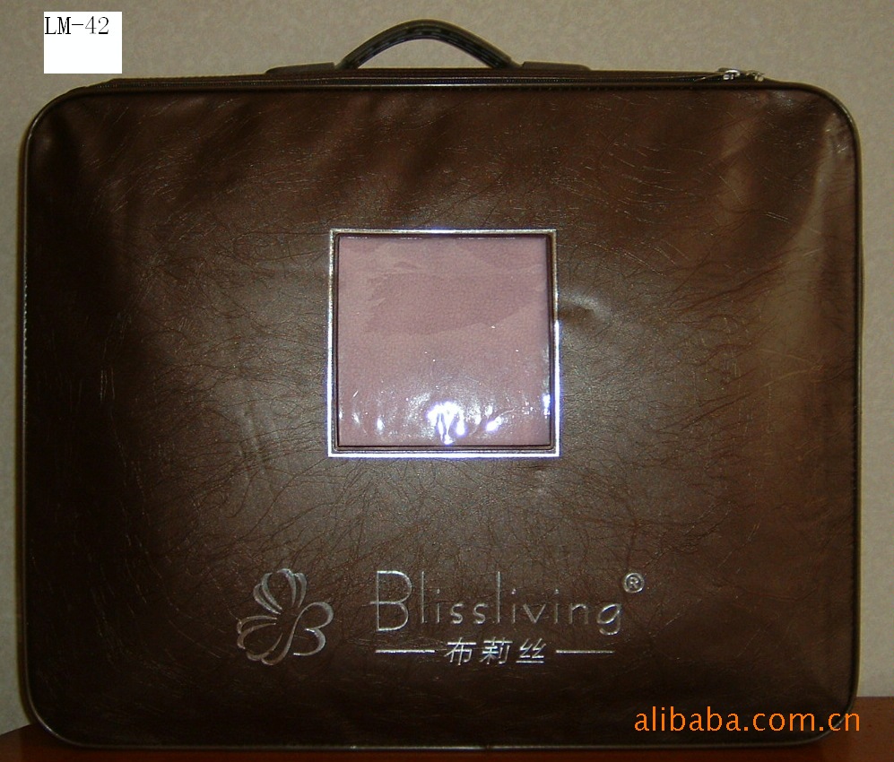 厂家直销皮革棉被收纳箱收纳袋