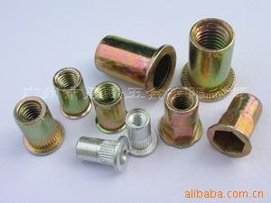 平头竖条纹铆螺母（盲孔）,不锈钢，铝，铜，铁