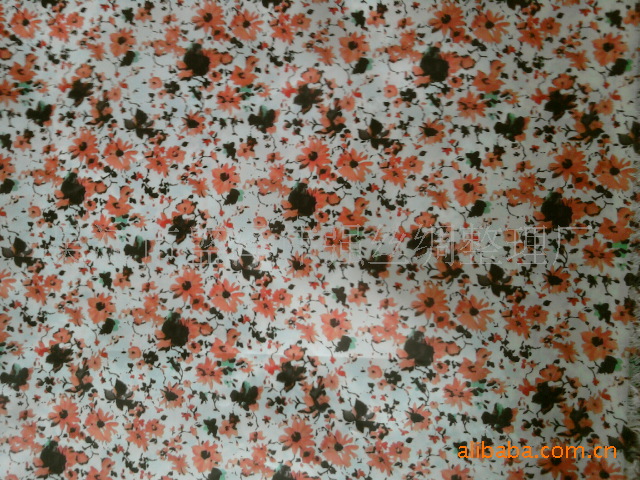 【伟强丝绸】厂家供应300T涤塔夫小碎花印花布 沙发涤纶印花布