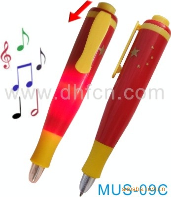 Music Pen,Voice pen,Pronouncing pen,Music lamp pen,Luminous music pen,National Anthem Music pen
