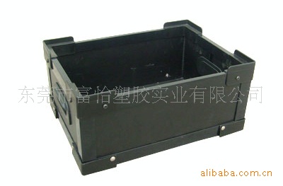 东莞大岭山PP塑料中空板周转箱厂 大岭山防静电中空板隔卡塑料箱