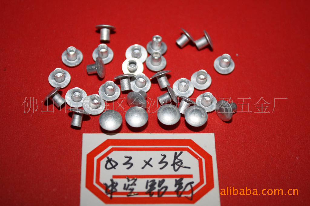 供应大量半空心铆钉 全空心铆钉 灯饰铆钉