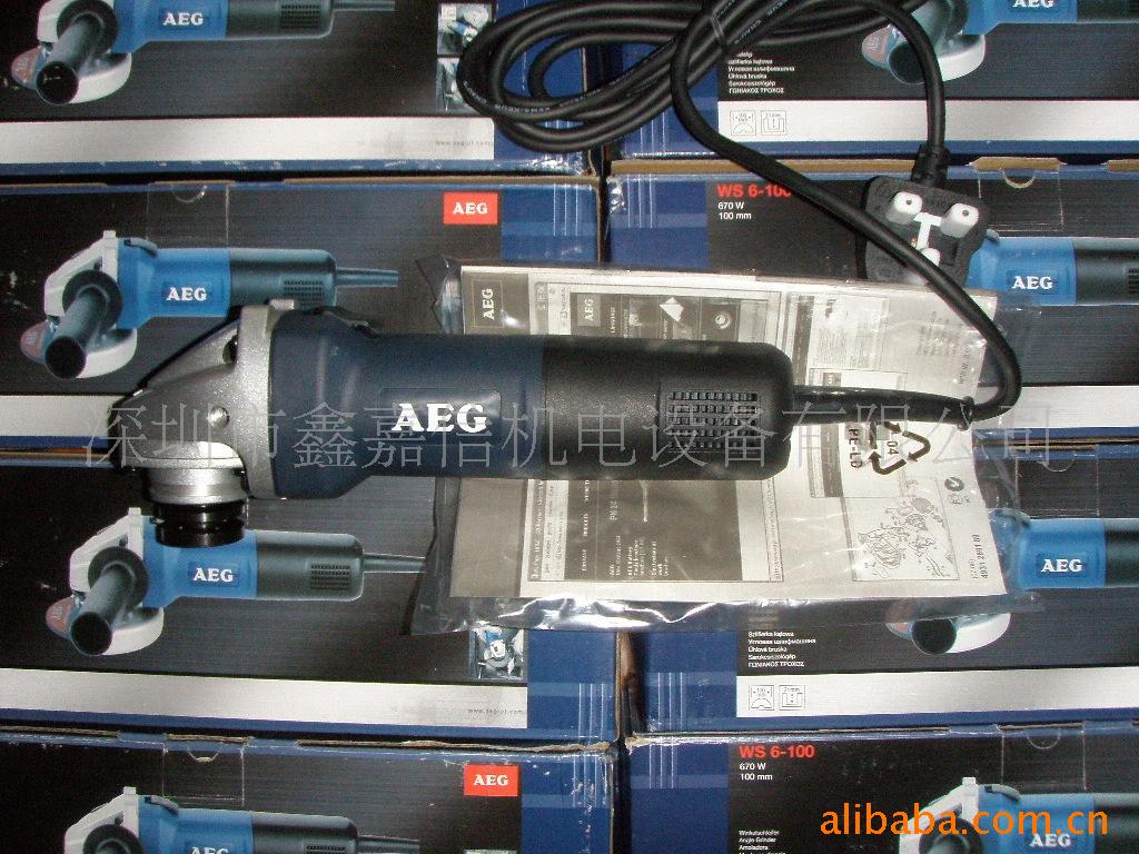 现货批发零售德国AEG磨光机WS6-100