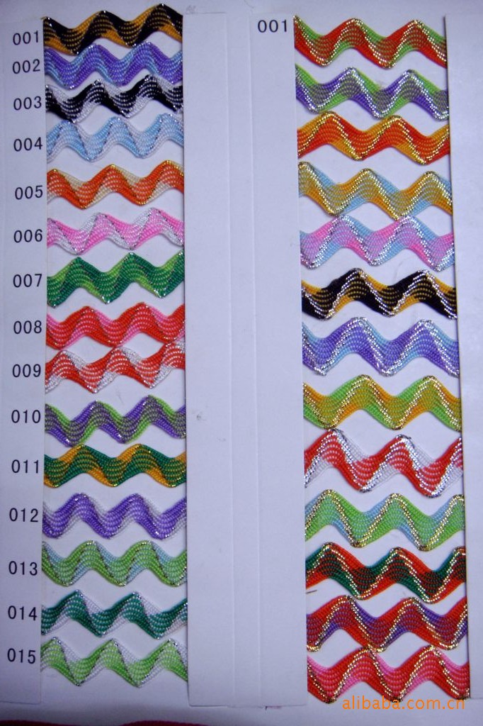 工厂批发优质波浪带|彩色波浪带|波浪带厂家直销 XL编织花边手工