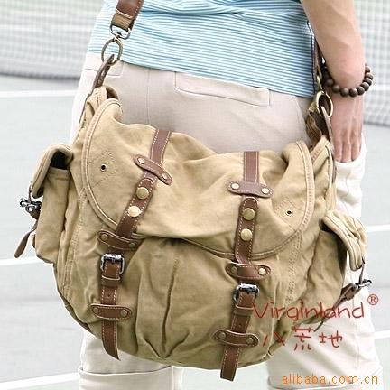 Recruitment agent Distribution On behalf of Glorious land 2810 Canvas bag Inclined shoulder bag Casual Bags Computer package