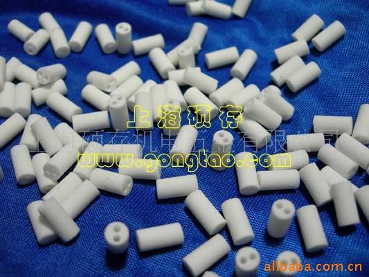 装配式热电偶扁双孔陶瓷管 陶瓷双孔珠(图)