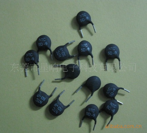 NTC热敏电阻器（聚硅树脂封装）。5D-9